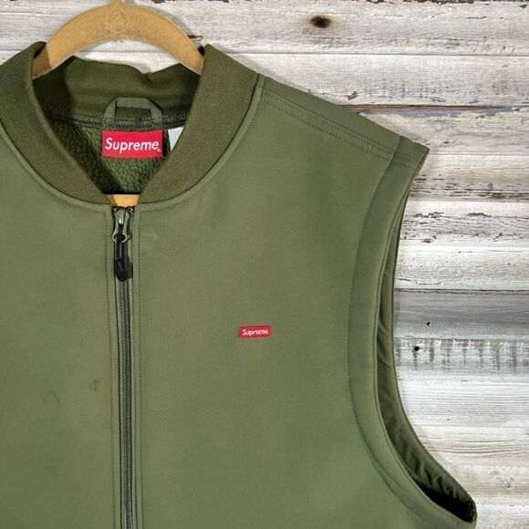 SUPREME WINDSTOPPER WORK VEST XLARGE OLIVE GREEN FW22 - Picture 6 of 9
